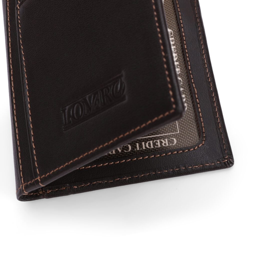 PrimeHold™ — Slim Leather Card Holder with RFID Protection
