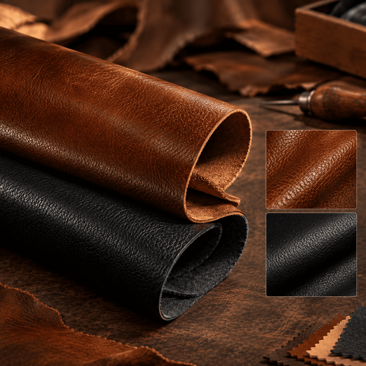 Natural leather texture featured by Lomiro